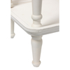 Rustic Small End Table White, Natural Wood Bedside Table