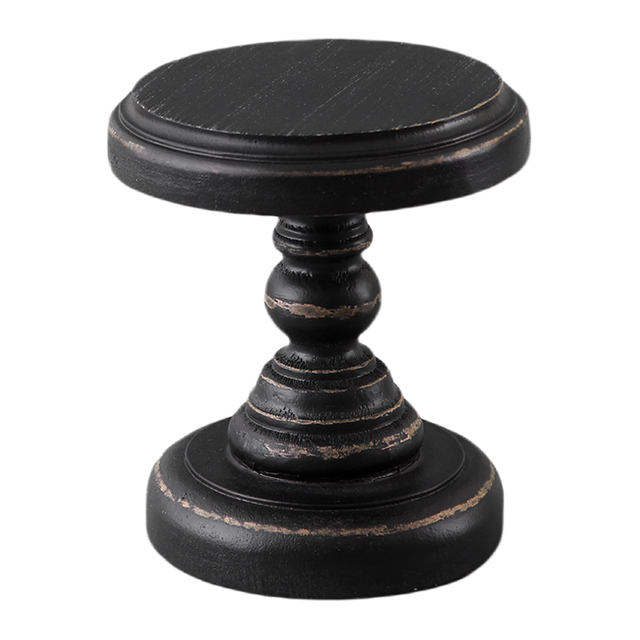 Wood Display Riser, Rustic Small Pedestal Stand/Planter Stands