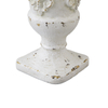 16" Tall Vintage Resin Urn Planter with Fleur-de-Lis