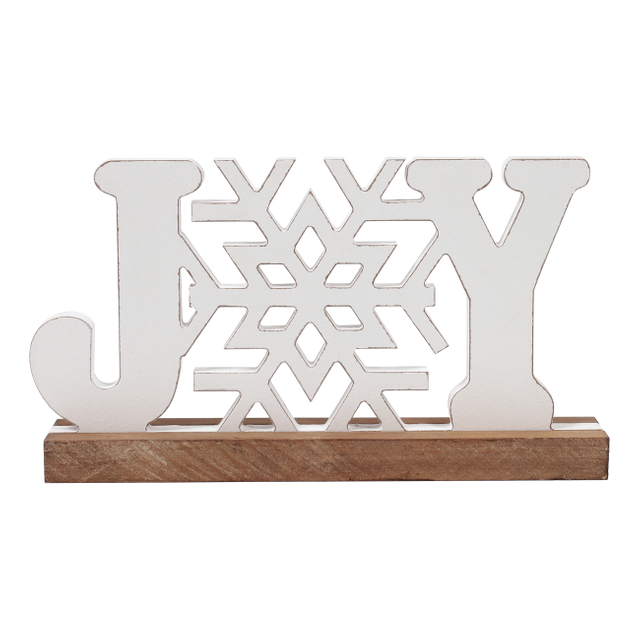 Farmhouse Noel Christmas Joy Decor for Tabletop 10 inches