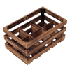 Rustic 6 Bottle Wood Wine Rack Countertop, 13 x 8 inch