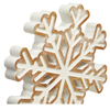 Farmhouse Snowflake Decorations for Tabletop 8 Inch