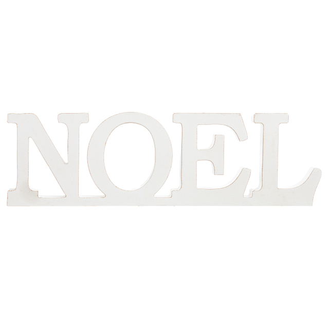 Rustic Noel Signs for Christmas Home Decor 16 Inch, White
