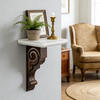 Small Wood Floating Shelf 12 Inches Tall, Farmhouse Decorative Shelf