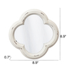Vintage Small Scalloped Wall Mirror Decorative 8.9 inch