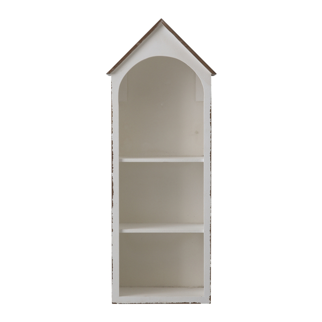 Cottage House Wall Display Cabine, 32" Tall Narrow Storage Cabinet