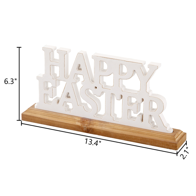 Farmhouse Happy Easter Sign 13 Inch
