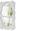 Vintage Oval Wall Mirror with Wavy Edge