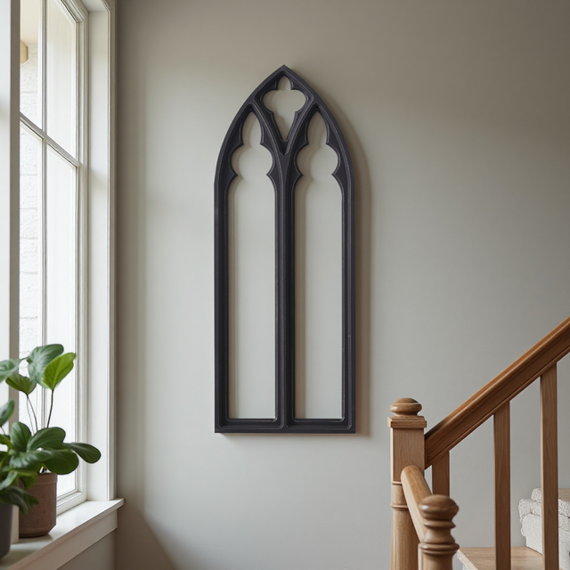 Rustic Arched Window Frame Wall Decor 40 X 16 Inch