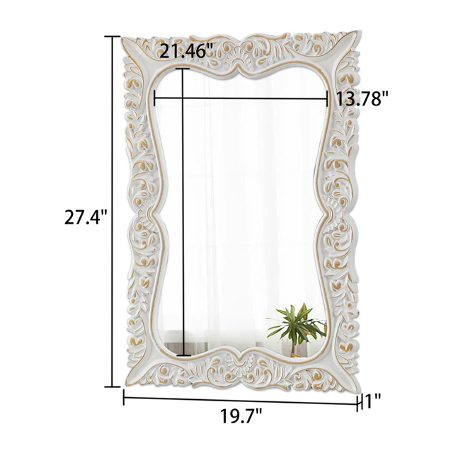Vintage Wall Mirror 20x27 inch