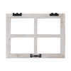 Small Rustic Window Frame Wall Decor 12 X 16 Inch, Washed White