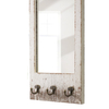 Farmhouse Entryway Mirror with 3 Hooks 26 X 10 Inch