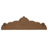 Large Wooden Wall Pediment, 33x10 Farmhouse Scroll Wall Art
