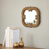 Small Vintage Gold Mirrors for Wall Decor 12 Inch, Horizontal or Vertical