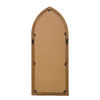 Farmhouse Arched Windowpane Mirror 14 X 34 Inch, Burning Finished