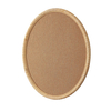 Oval Rattan Framed Pin Boards for Walls, 26x22 Boho Fabric Bulletin Board