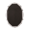 20x28 Oval Burlap Bulletin Board, Scalloped Wood Frame 