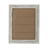Whitewash Framed Small Bulletin Board With 3 Hemp Ropes