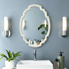 Vintage Sculpted Oval Mirrors for Wall Decor Living Room, Small