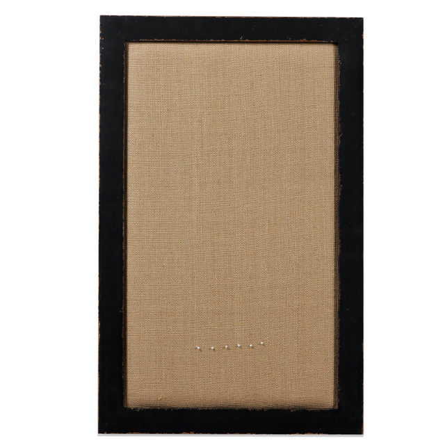 18x29 Black Framed Bulletin Board, Fabric Pin Board Large