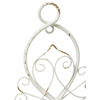 Wall Candle Holders Set of 2, Metal Scroll White Wall Candle Sconces