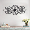Black Wrought Iron Wall Decor 32" x 13"