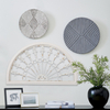 Vintage White Arched Wrought Iron Wall Decor 17 X 30 Inches