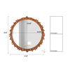 n Round Wall Mirror, 23.8"
