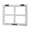 Small Rustic Window Frame Wall Decor 12 X 16 Inch, Washed White
