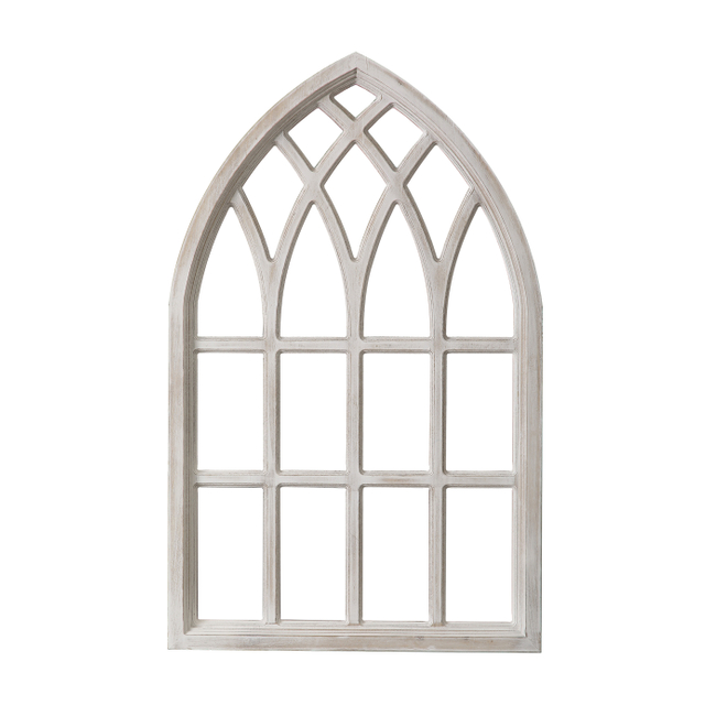 Whitewash Design Window Frame Wall Decor