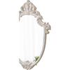 Hand Carved Distressed Solid Wood Framed Mirror