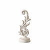 Vintage Wood Sculptures Home Decor 13 in, Distressed Finish White