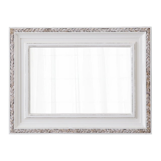 Boho Rattan Mirrors for Wall Decor Living Room 24 X 32 Inch