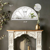 Rustic Arched Window Mirror Wall Decor 32 X 16 Inch