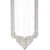 Vintage White Wooden Wall Mirror