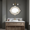 Vintage Oval Mirrors for Wall 26 X 30 Inch, Horizontal or Vertical