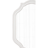 Rustic Scalloped Oval Mirror 28 X 20 Inch, Distressed White