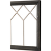 Farmhouse Window Frame Wall Decor 19 X 39 Inches, Washed Black