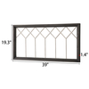 Farmhouse Window Frame Wall Decor 19 X 39 Inches, Washed Black