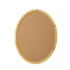 Oval Rattan Framed Pin Boards for Walls, 26x22 Boho Fabric Bulletin Board