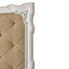 Rustic Framed Bulletin Board, Fabric Pin Boards for Walls 25" × 19.7"
