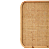 16x12 Small Bulletin Board, Boho Natural Rattan Pinboards for Wall