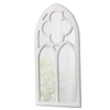 Farmhouse White Arched Window Mirrors for Wall Decor 18 X 36 Inch