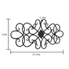 Black Wrought Iron Wall Decor 32" x 13"