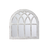 Vintage White Arched Window Mirrors for Wall Decor 29.5"