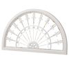 Vintage White Arched Wrought Iron Wall Decor 17 X 30 Inches