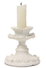 White Candle Stick Holder Vintage