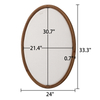 33x24 Large Oval Bulletin Board, Farmhouse Fabric Pin Boards