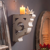 Rustic Shabby Chic Wood Corbels for Shelves, Decorative Shelf Brackets