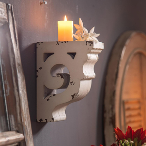 Rustic Shabby Chic Wood Corbels for Shelves, Decorative Shelf Brackets